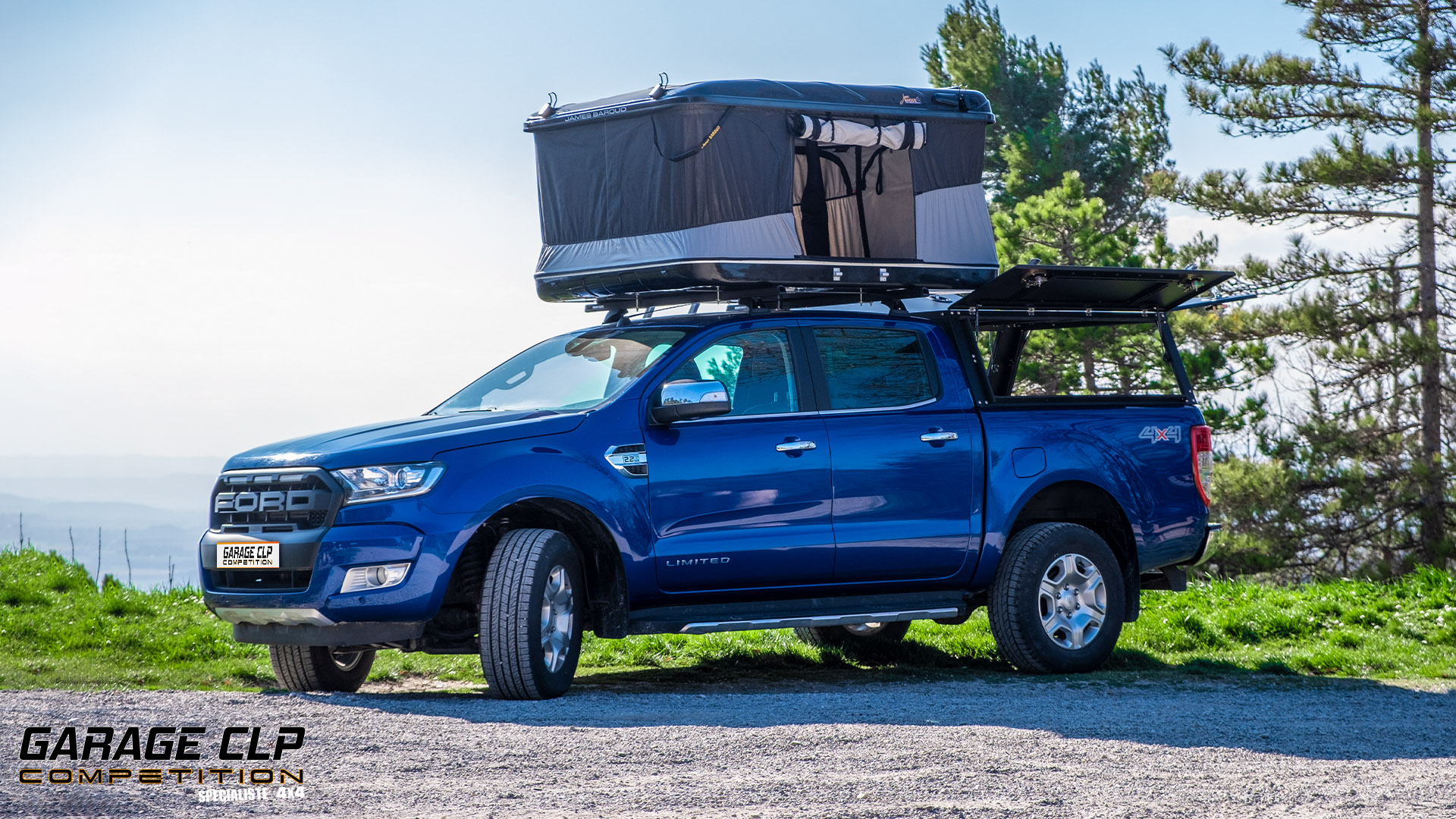 Ford Ranger - Hard top + tente de toit James Baroud