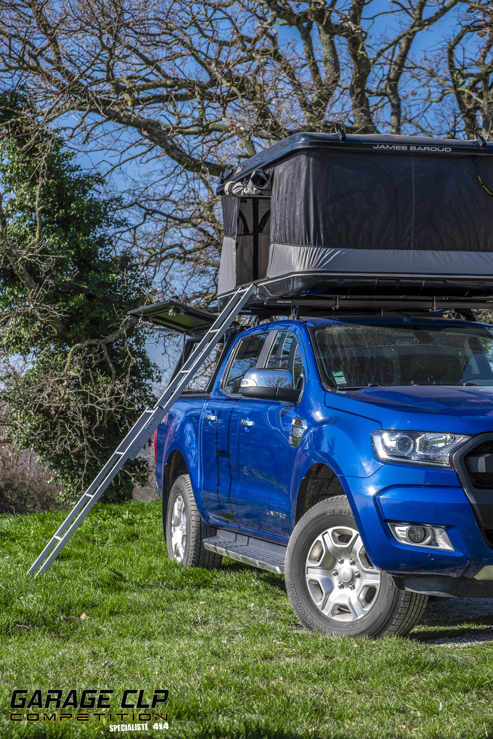 Ford Ranger - Hard top + tente de toit James Baroud